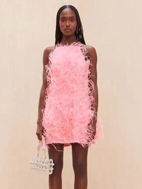 strapless open back dress Strapless Short Hot Pink Satin Prom Dresses, Short Hot Pink Graduation main image 0